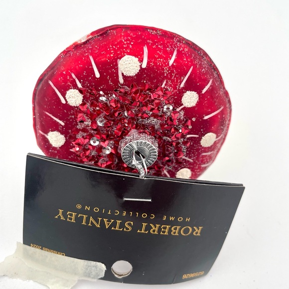 Set of 2 Mushroom Blown Glass Ornaments Robert Stanley Christmas 2024 NWT - Picture 7 of 8